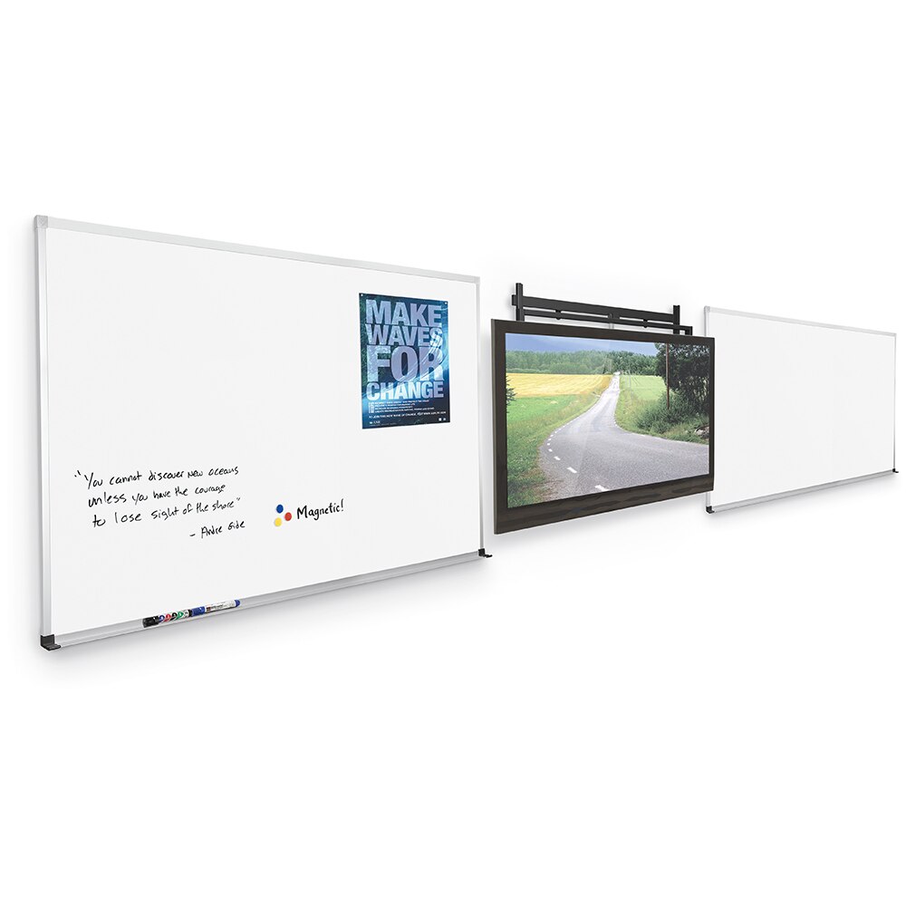 iTeach Flat Panel Mount + Whiteboard System