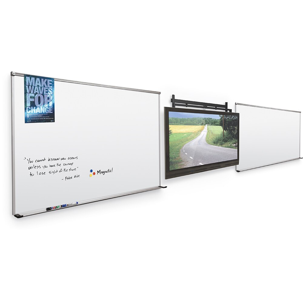 iTeach Flat Panel Mount + Whiteboard System