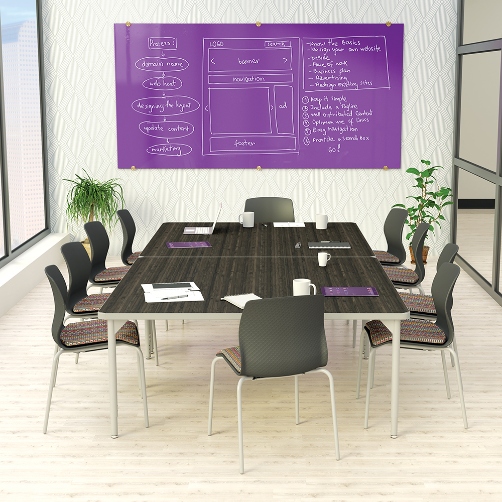 Visionary Hierarchy Magnetic Glass Board