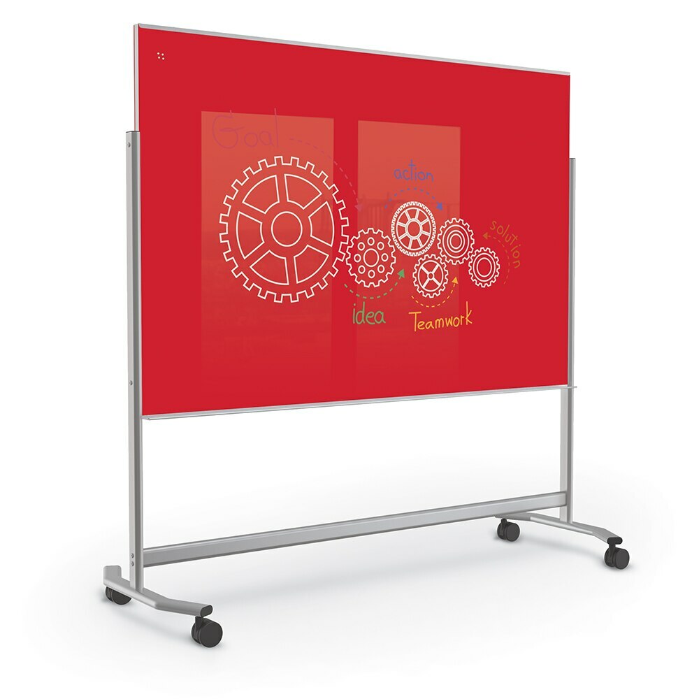Visionary Move Mobile Magnetic Glass Board