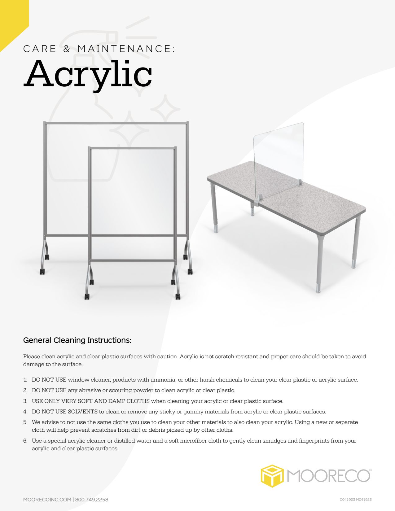 How to Care For Acrylic Surfaces