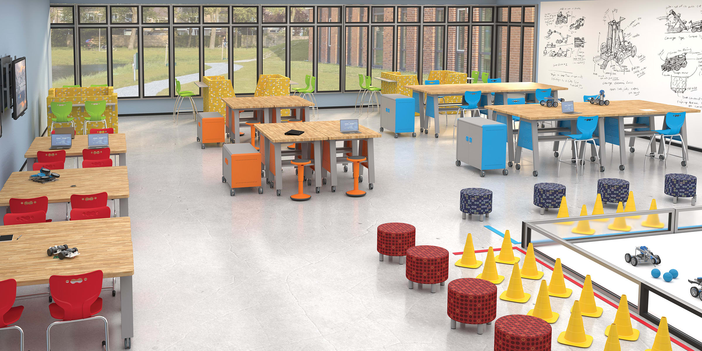 90527-H-4622-BK Balt Productive Classroom Furniture 